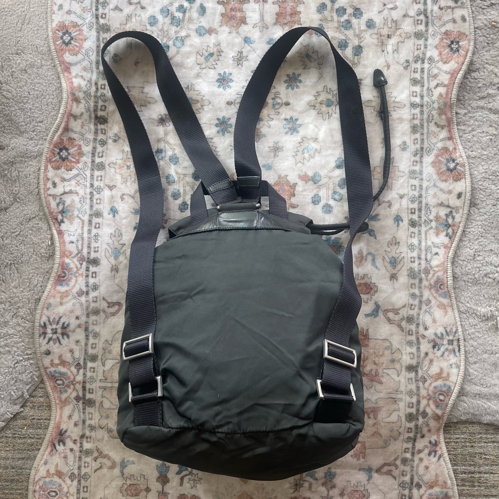 Prada Black Nylon Vintage Grey Backpack - Picture 5 of 16